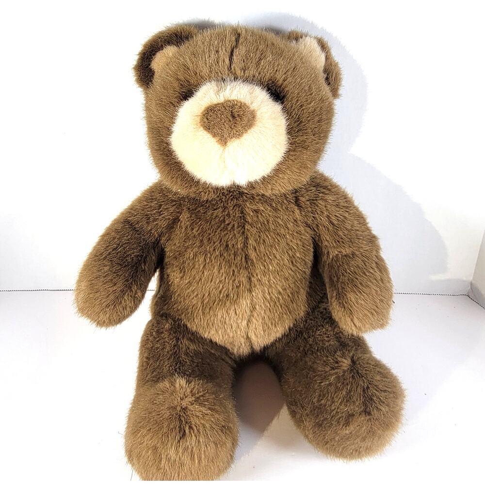 Build A Bear Plush Stuffed Animal 14" Brown Teddy Bear Old Style Tag Plush